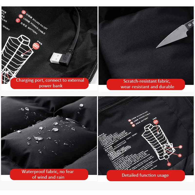9 Areas Heated Vest Men Women Heated Jacket Winter Fishing Hunting Vest Tactical Heated Jacket Usb Vest Outdoor Veste Chauffante
9 Areas Heated Vest Men Women Heated Jacket Winter Fishing Hunting Vest Tactical Heated Jacket Usb Vest Outdoor Veste Chauffante