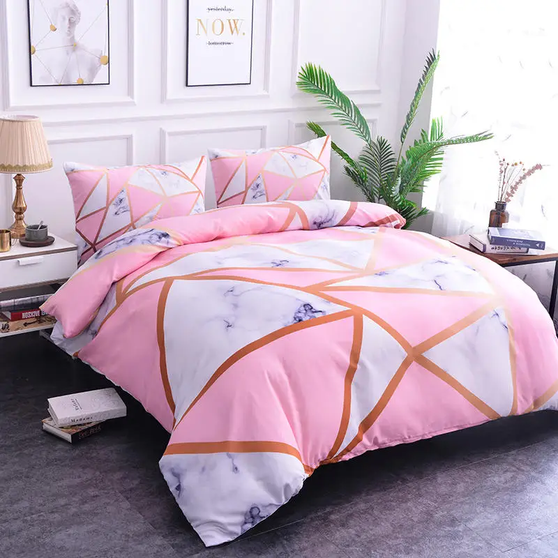 Fashion Elegant Geometric Bedding Sets 3D Printing Marble Texture 2/3pcs Pillowcases Cover Set For HomeTextiles Luxury
Fashion Elegant Geometric Bedding Sets 3D Printing Marble Texture 2/3pcs Pillowcases Cover Set For HomeTextiles Luxury