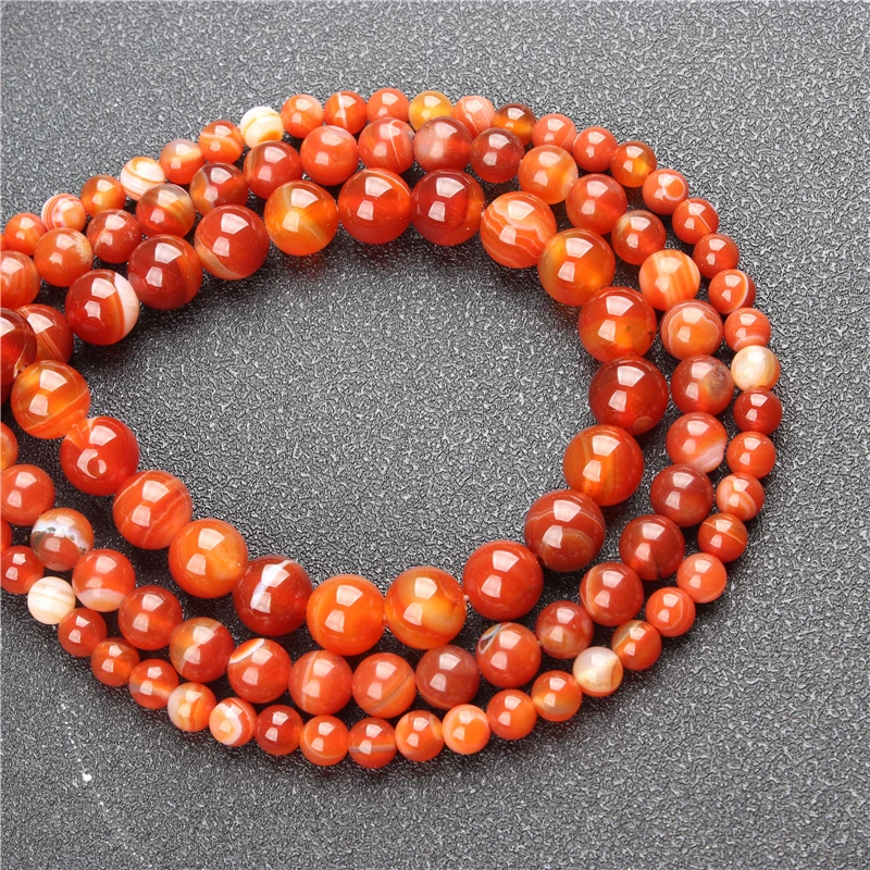 Natural Red Striped Agate Round Bead Loose Beads 6 / 8 / 10 / 12mm Suitable For Jewelry Making DIY Bracelet Necklace
Natural Red Striped Agate Round Bead Loose Beads 6 / 8 / 10 / 12mm Suitable For Jewelry Making DIY Bracelet Necklace