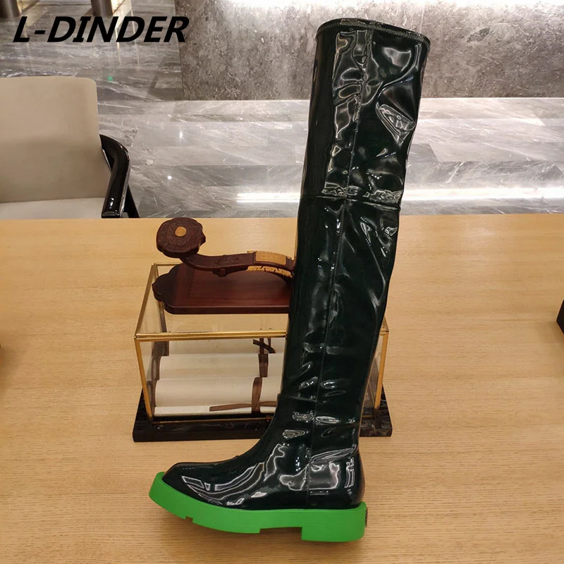 Лидер продаж, Новое поступление, осенние женские сапоги выше колена из лакированной кожи с круглым носком, привлекательные женские сапоги н...
Лидер продаж, Новое поступление, осенние женские сапоги выше колена из лакированной кожи с круглым носком, привлекательные женские сапоги н...