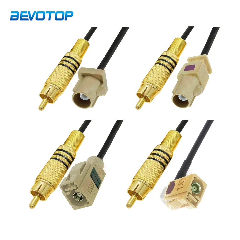 BEVOTOP New Fakra I to RCA Video Cable Adapter RG174 Pigtail RF Extension Jumper for Car Rear View Backup Parking Camera
BEVOTOP New Fakra I to RCA Video Cable Adapter RG174 Pigtail RF Extension Jumper for Car Rear View Backup Parking Camera
