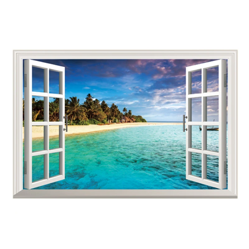 3D Ocean Nature Sea View Mural Window Home Decor Sticker Room picture poster art
3D Ocean Nature Sea View Mural Window Home Decor Sticker Room picture poster art