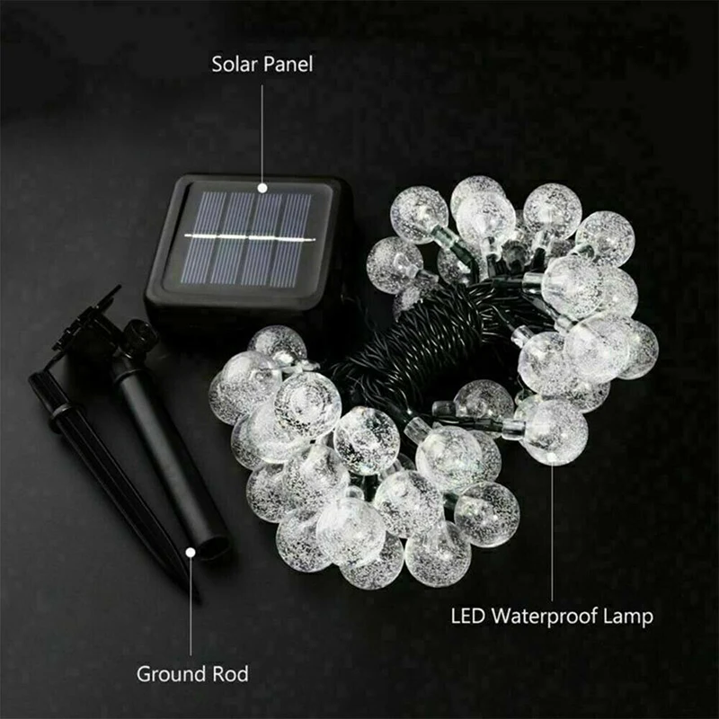 LED Solar String Light Gypsophila Crystal Bulbs Bubble Ball Lamp Garland Decoration Waterproof Outdoor Garden Christmas BJStore
LED Solar String Light Gypsophila Crystal Bulbs Bubble Ball Lamp Garland Decoration Waterproof Outdoor Garden Christmas BJStore