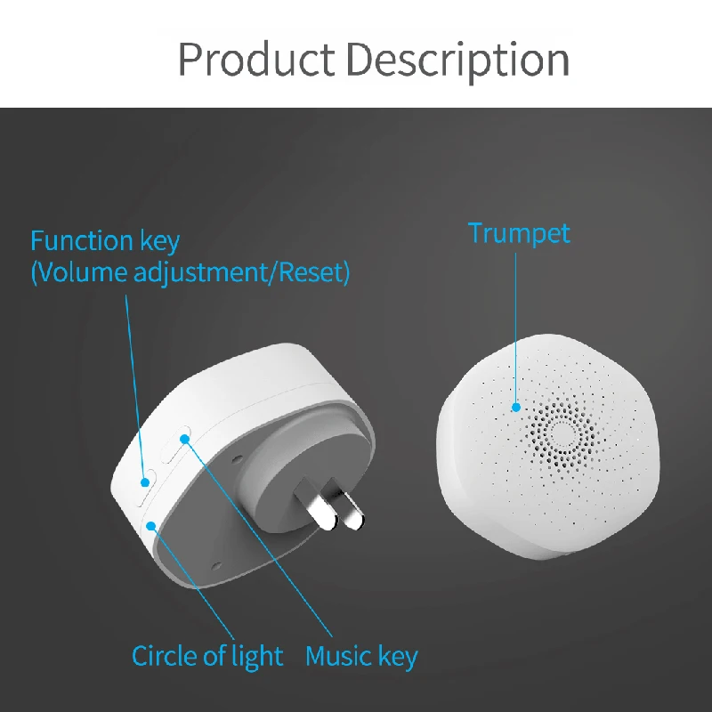 Tuya US Plug Smart Wifi Sound And Light Alarm Sensor Mobile Phone App Remote Control Sensor Smart Home Linkage Control Detector
Tuya US Plug Smart Wifi Sound And Light Alarm Sensor Mobile Phone App Remote Control Sensor Smart Home Linkage Control Detector