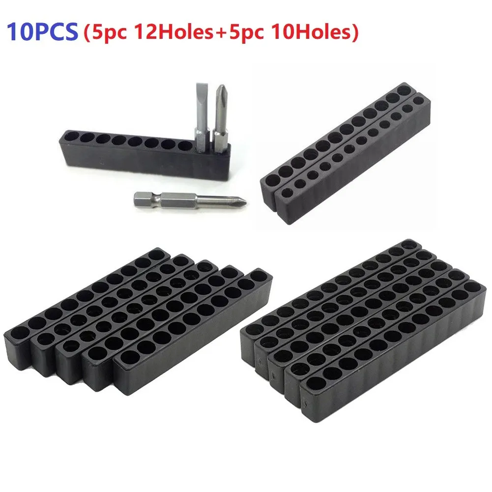 10pcs 10/12 Holes Hex Shank Screwdriver Bit Holders Plastic Screw Driver Head Storage Organizer Drill Bit Stand
10pcs 10/12 Holes Hex Shank Screwdriver Bit Holders Plastic Screw Driver Head Storage Organizer Drill Bit Stand