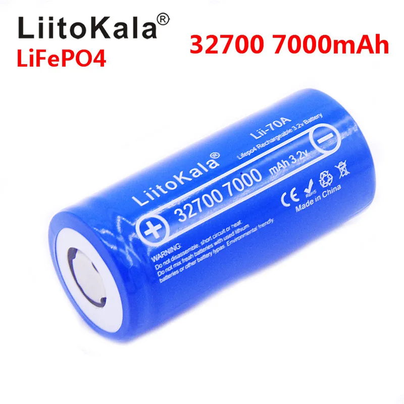 2023 New LiitoKala Lii-70A 3.2V 32700 7000mAh LiFePO4 Battery 35A Continuous Discharge Maximum 55A High power Brand battery
2023 New LiitoKala Lii-70A 3.2V 32700 7000mAh LiFePO4 Battery 35A Continuous Discharge Maximum 55A High power Brand battery