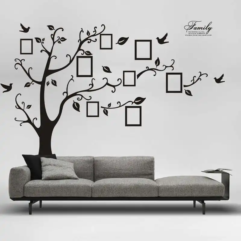 Large 250*180cm/99*71in Black 3D DIY Photo Tree PVC Wall Decals/Adhesive Family Wall Stickers Mural Art Home Decor Free Shipping
Large 250*180cm/99*71in Black 3D DIY Photo Tree PVC Wall Decals/Adhesive Family Wall Stickers Mural Art Home Decor Free Shipping