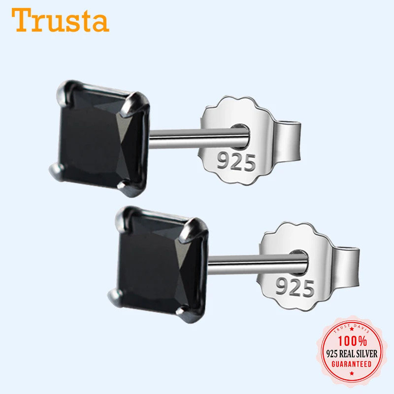 Trustdavis 100% ювелирные изделия из стерлингового серебра 925 пробы модные милые миниатюрные Черные Квадратные CZ серьги-гвоздики подарок для дево... 
Trustdavis 100% ювелирные изделия из стерлингового серебра 925 пробы модные милые миниатюрные Черные Квадратные CZ серьги-гвоздики подарок для дево...
