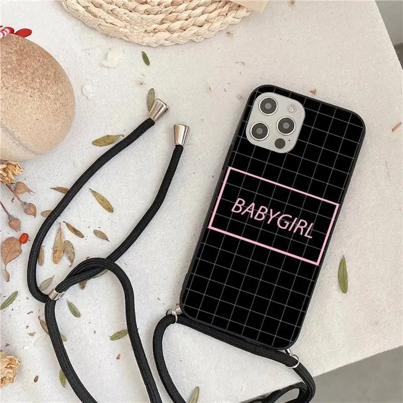 BABY Babe Babygirl Phone Case For iPhone 7 8 11 12 X XS XR MINI Pro Max Plus Strap Cord Chain Lanyard soft
BABY Babe Babygirl Phone Case For iPhone 7 8 11 12 X XS XR MINI Pro Max Plus Strap Cord Chain Lanyard soft