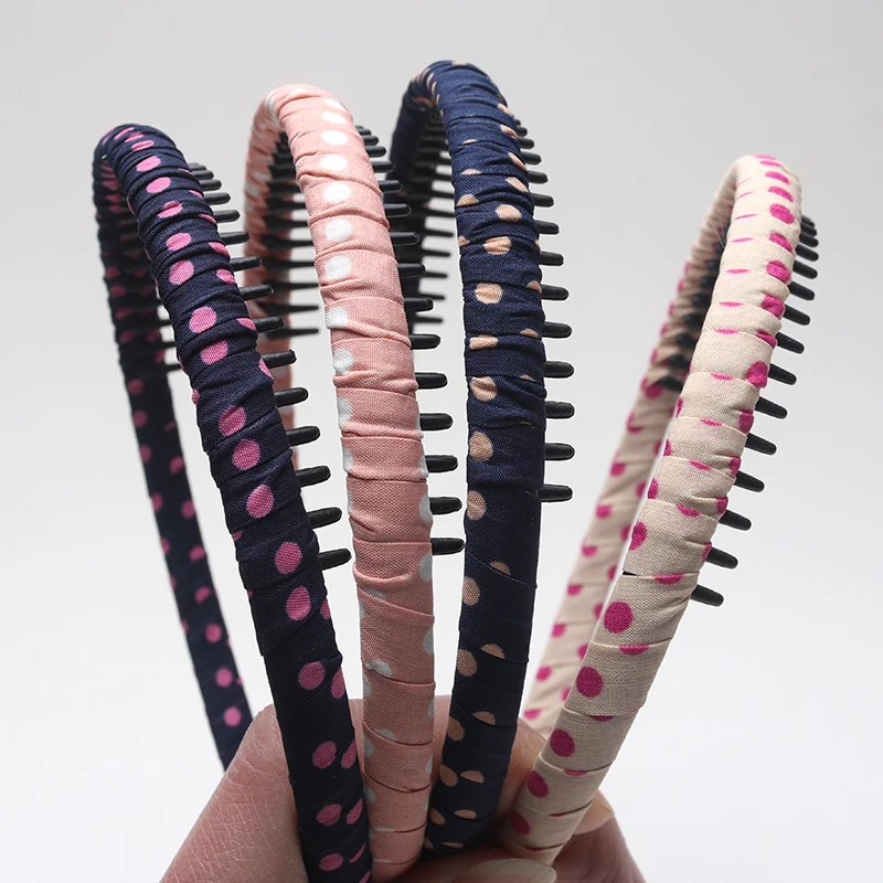 Cloth Wrapped Headband With Teeth Women Hoop Hairband Polka Dot Bezel Party Decoration Headwear Hair Accessories For Girls
Cloth Wrapped Headband With Teeth Women Hoop Hairband Polka Dot Bezel Party Decoration Headwear Hair Accessories For Girls