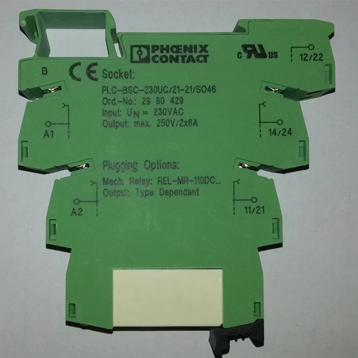 2980429 оригинальный PLC-BSC-230UC/21-21/SO46 полный набор с базой | Безопасность и защита