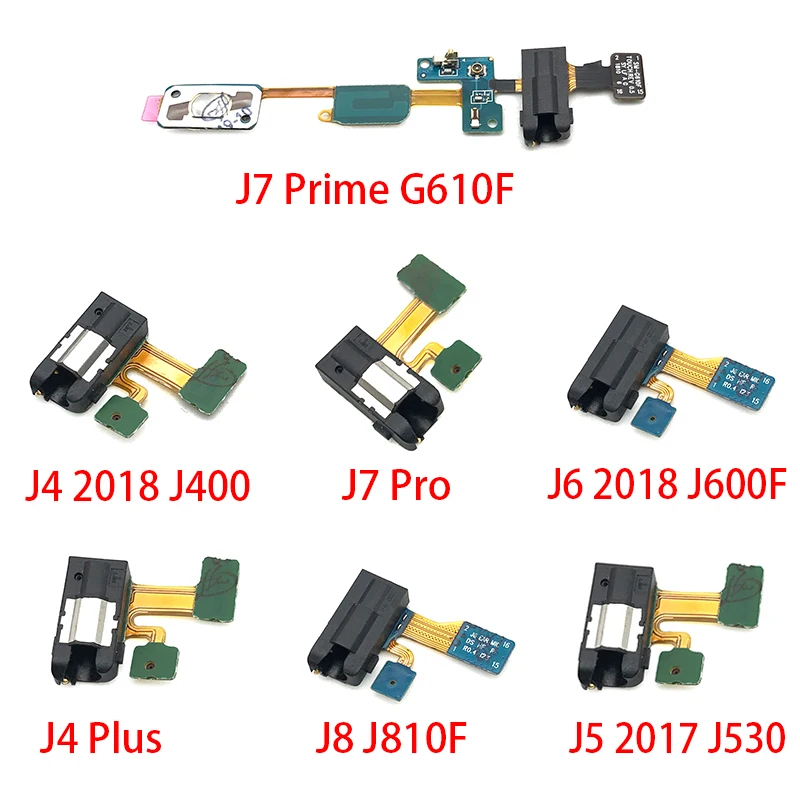 10 шт./лот шлейф для наушников Samsung A5 A7 J3 J5 J7 2017 A520 A720 Prime G610F J4 2018 J400 Plus|Шлейфы