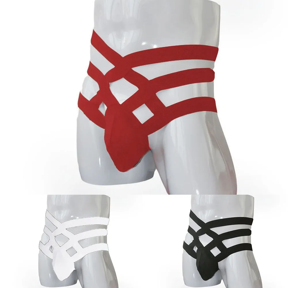 Bandage Lingerie Men Sexy Hollow Out Thongs And G String Bikini Breathable Comfortable Elastic Jock Strap Underwear Panties
Bandage Lingerie Men Sexy Hollow Out Thongs And G String Bikini Breathable Comfortable Elastic Jock Strap Underwear Panties