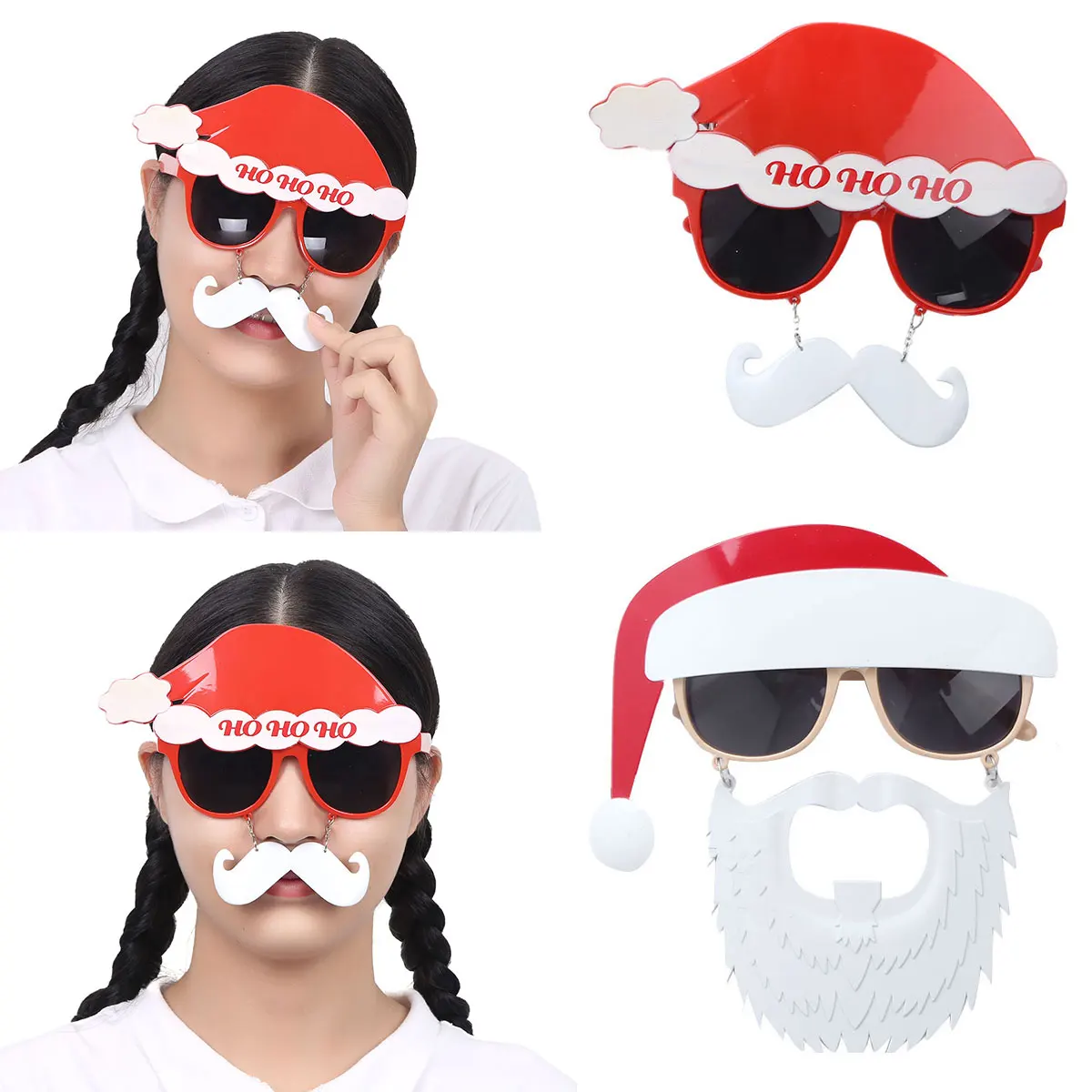 2Pcs Christmas Glasses Party Decorations Adult Childrens Gifts Santa Antler Eyeglasses Christmas Xmas Decor Holiday Dress Up 
2Pcs Christmas Glasses Party Decorations Adult Childrens Gifts Santa Antler Eyeglasses Christmas Xmas Decor Holiday Dress Up