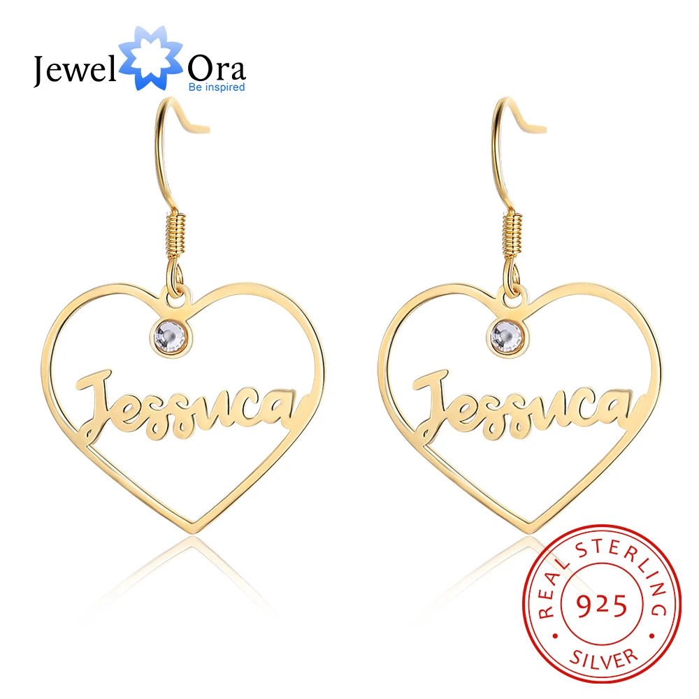 JewelOra 925 Sterling Silver Custom Name Earrings with 2 Birthstones Personalized Letters Drop Earrings for Women Birthday Gifts
JewelOra 925 Sterling Silver Custom Name Earrings with 2 Birthstones Personalized Letters Drop Earrings for Women Birthday Gifts