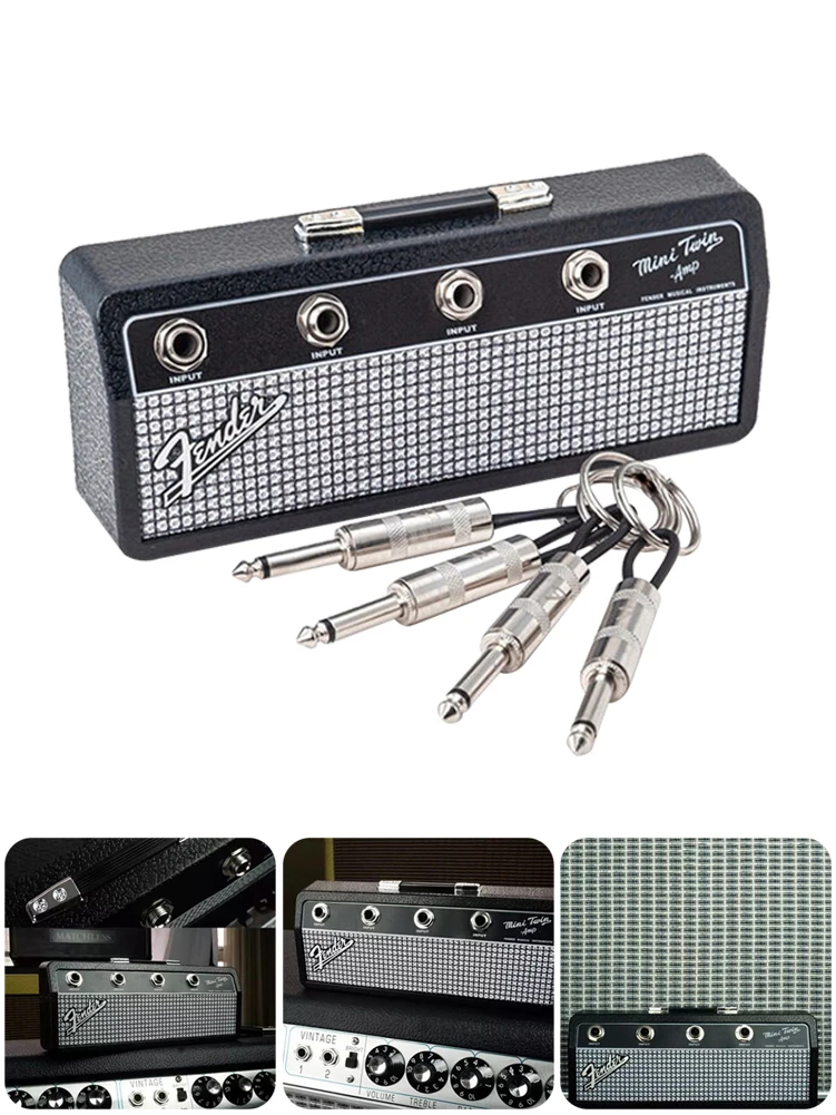 Key Storage Holder Fender Blues Music Rack Guitar Key Holder Cool Guitar Wall Keychain Vintage Amplifier Home Decoration Gift
Key Storage Holder Fender Blues Music Rack Guitar Key Holder Cool Guitar Wall Keychain Vintage Amplifier Home Decoration Gift