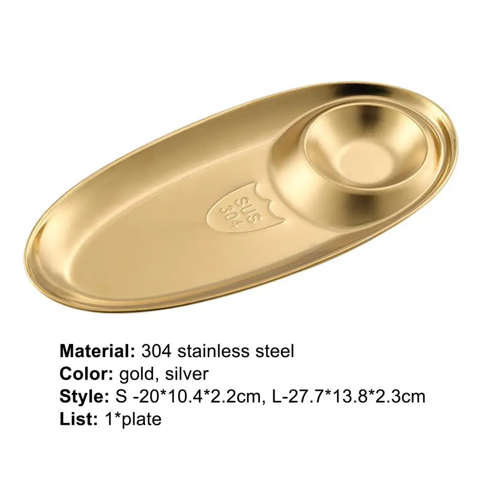 Snack Plate Easy Clean Anti-deformation Stainless Steel Food Tray Dessert Dish for Hotel Camping Picnics School Tableware
Snack Plate Easy Clean Anti-deformation Stainless Steel Food Tray Dessert Dish for Hotel Camping Picnics School Tableware