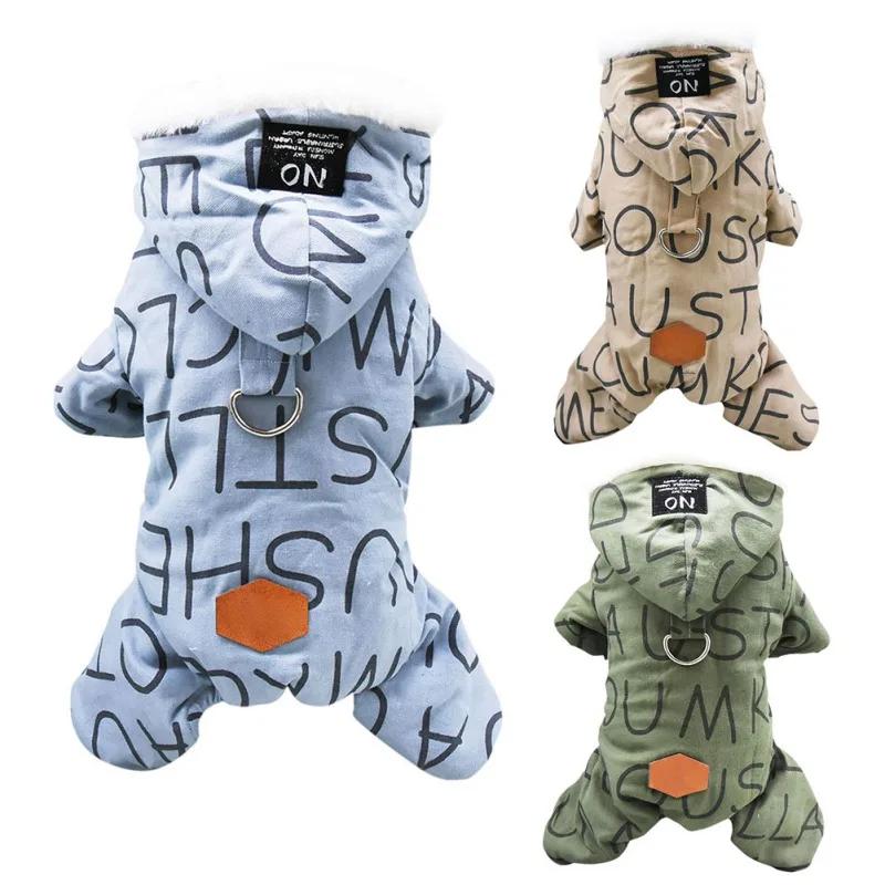 Winter Dogs Hoodies Jumpsuits Warm Puppy Pet Hooded Sweatshirt Coats Windproof for Small Medium Dog Jacket with D Ring
Winter Dogs Hoodies Jumpsuits Warm Puppy Pet Hooded Sweatshirt Coats Windproof for Small Medium Dog Jacket with D Ring