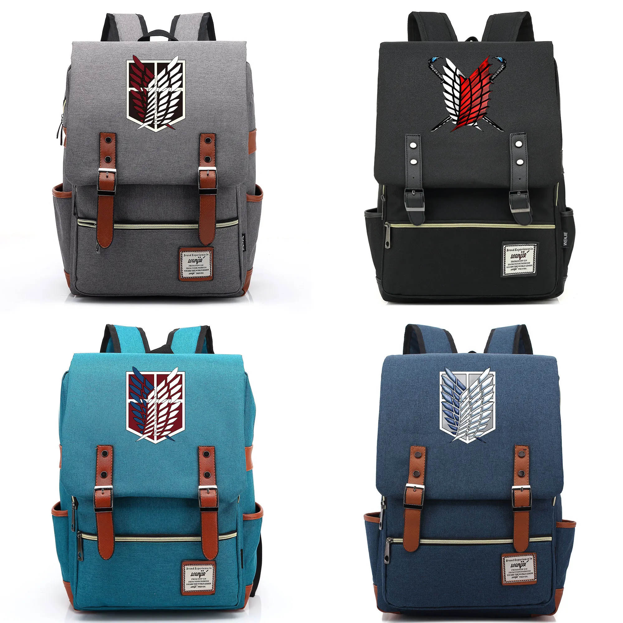 2020 Fashion Anime Wings Attack Titan Buckle Children School bag Teenagers Student Schoolbags Women Bagpack Men Backpack
2020 Fashion Anime Wings Attack Titan Buckle Children School bag Teenagers Student Schoolbags Women Bagpack Men Backpack
