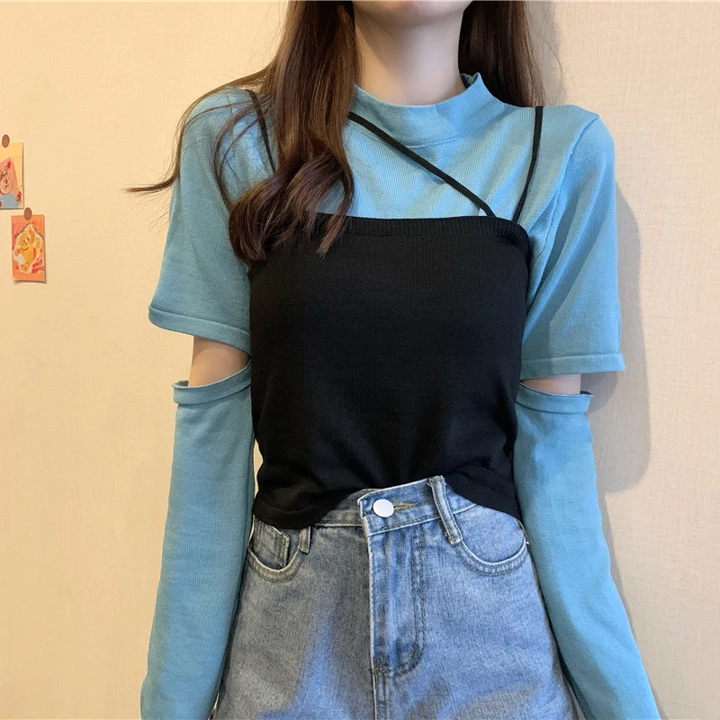2021 Early AutumnNew Female Fashion Long Sleeve top Hollow Out Solid WomenIrregular Half high collarSweatshirt All-matchTops
2021 Early AutumnNew Female Fashion Long Sleeve top Hollow Out Solid WomenIrregular Half high collarSweatshirt All-matchTops