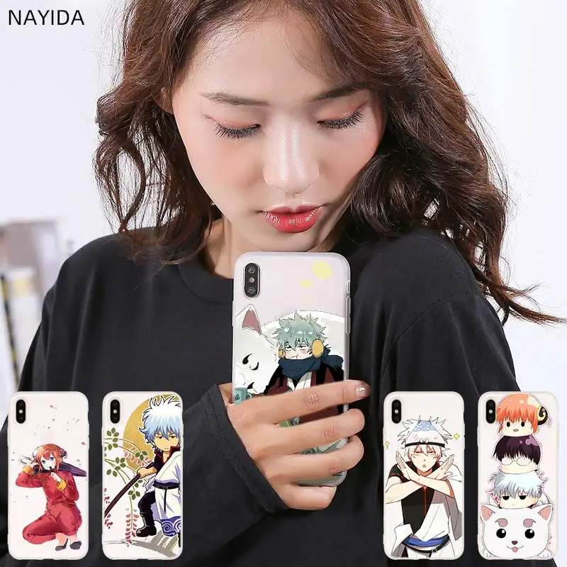 Мягкий силиконовый чехол для iPhone 12 Mini 11 Pro XS Max XR X 8 7 6 Plus 5S SE S Чехол аниме Gintama