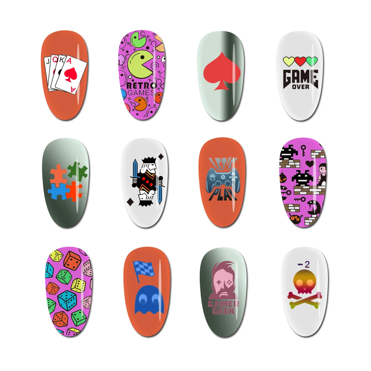 Game Theme BeautyBigBang Stamping Plates Geometry Dice Spade Poker Sword Image Stainless Steel Template Nail Stamping Plate 039
Game Theme BeautyBigBang Stamping Plates Geometry Dice Spade Poker Sword Image Stainless Steel Template Nail Stamping Plate 039