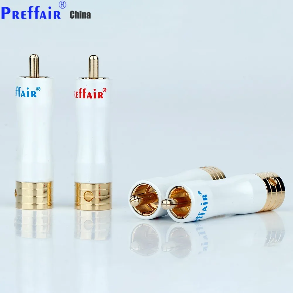 4Pcs Preffair RCA Male Plug Audio Video in-Line Jack Adapter Gold Plated RCA Plug Solderless RCA Male Plug
4Pcs Preffair RCA Male Plug Audio Video in-Line Jack Adapter Gold Plated RCA Plug Solderless RCA Male Plug