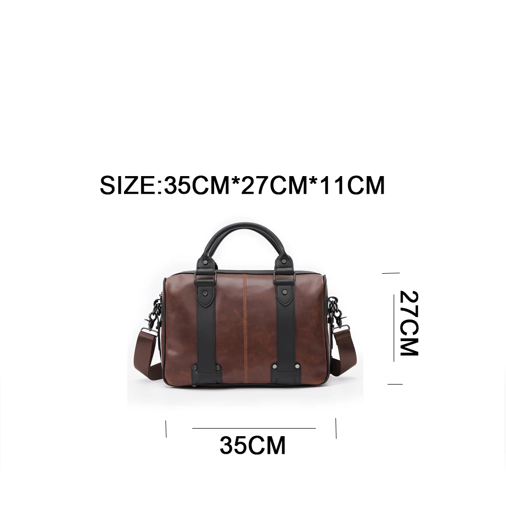 Retro Large Capacity Hangbags Pu Leather Laptop Bag Korean Style Crossbody Bags Business Briefcase Men Shoulder Bag High Quality
Retro Large Capacity Hangbags Pu Leather Laptop Bag Korean Style Crossbody Bags Business Briefcase Men Shoulder Bag High Quality