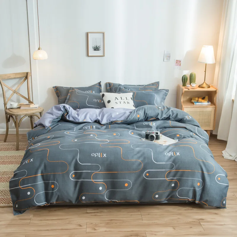 Bed aloe vera cotton four-piece set of ground hair sheets is set Nordic wind bedding set bed cover set
Bed aloe vera cotton four-piece set of ground hair sheets is set Nordic wind bedding set bed cover set