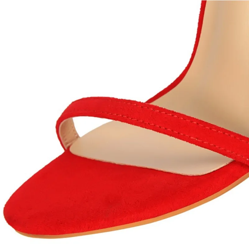 Women Sexy Thin High Heels Shoes Summer Flock Pumps Belt Buckle Open-toed Sandals Party Shoes 2021 New Fashion
Women Sexy Thin High Heels Shoes Summer Flock Pumps Belt Buckle Open-toed Sandals Party Shoes 2021 New Fashion