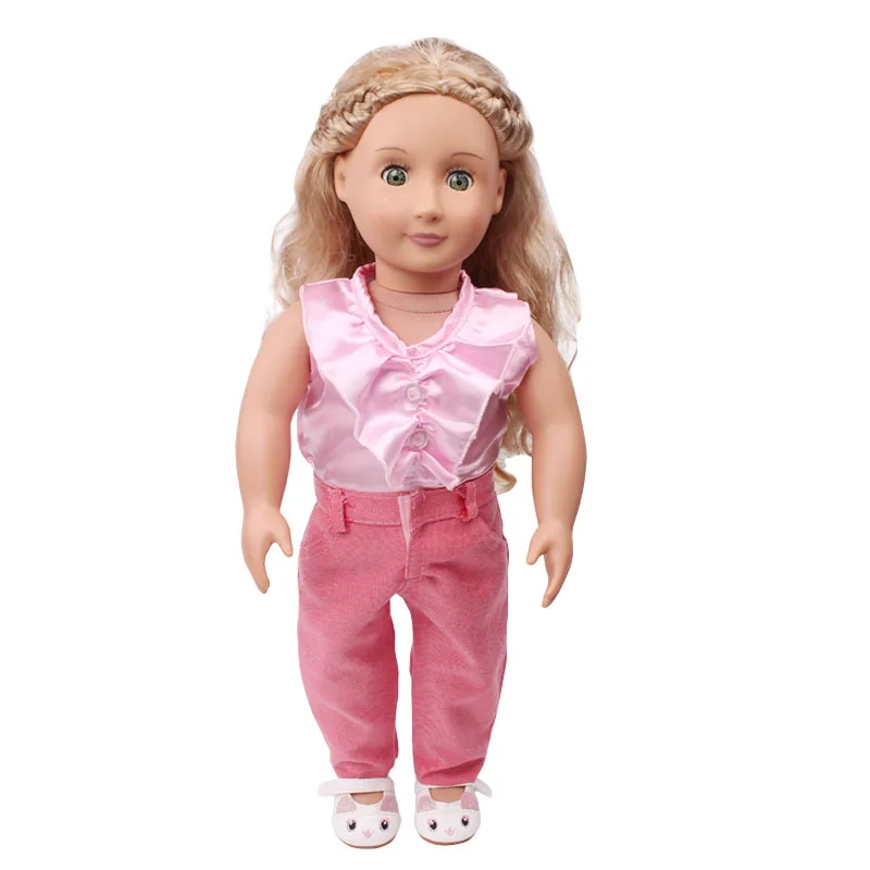 18 inch Girls doll clothes American newborn Fashionable pink suit + pants Baby toys fit 43 cm baby dolls c642
18 inch Girls doll clothes American newborn Fashionable pink suit + pants Baby toys fit 43 cm baby dolls c642