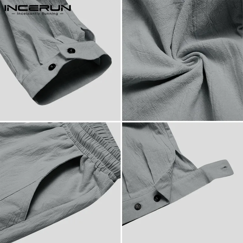 2021 Men Casual Pants Joggers Cotton Solid Drawstring Harajuku Vintage Harem Trousers Pockets Pantalon Streetwear INCERUN S-5XL
2021 Men Casual Pants Joggers Cotton Solid Drawstring Harajuku Vintage Harem Trousers Pockets Pantalon Streetwear INCERUN S-5XL