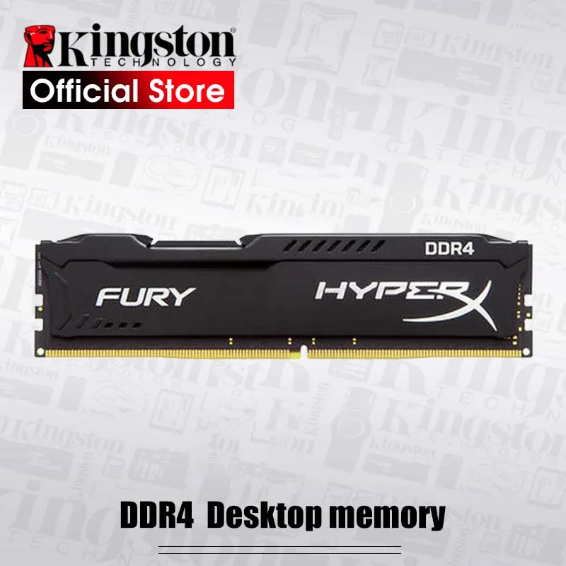 Kingston HyperX FURY DDR4 2666MHz 8GB 2400MHz 16GB 3200MHz Desktop RAM Internal Memory DIMM 288-pin 32GB 3600MHz 4GB For Gaming |