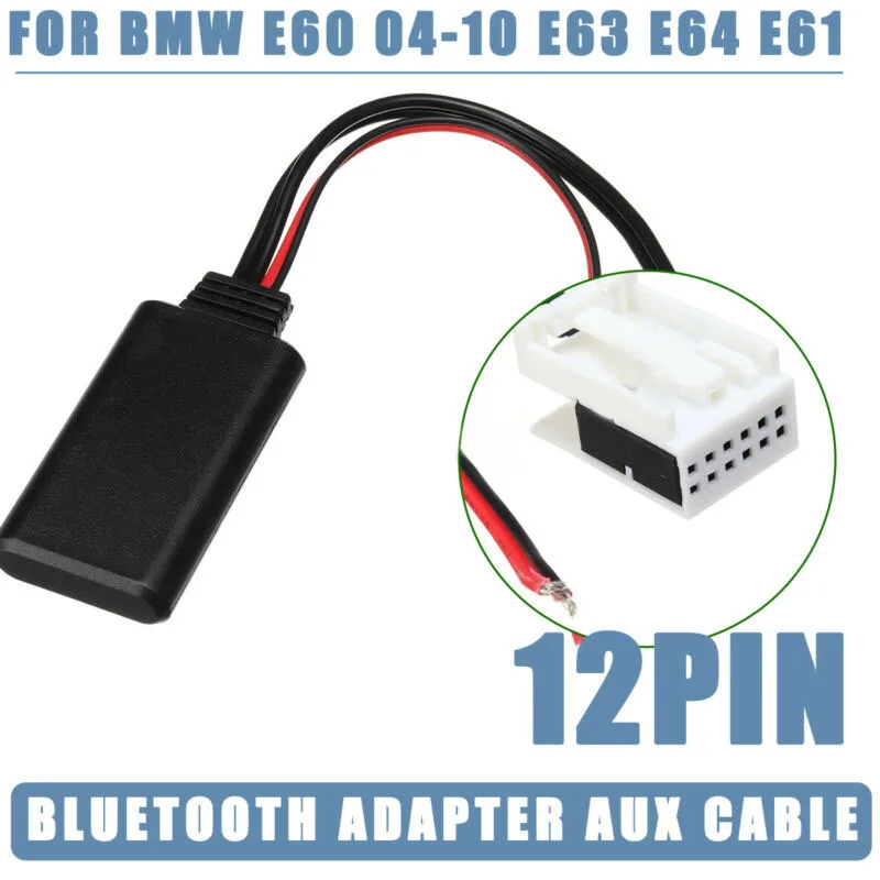 Aux кабель Bluetooth адаптер внутренний 12 pin для BMW E60 2004 2010 запасные части|Аксессуары