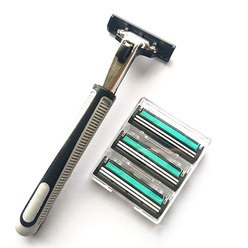 2 Layers Shaving Machine Safety Razor Blades Manual Shaving Shaver Face Care Beard Hair Remover
2 Layers Shaving Machine Safety Razor Blades Manual Shaving Shaver Face Care Beard Hair Remover