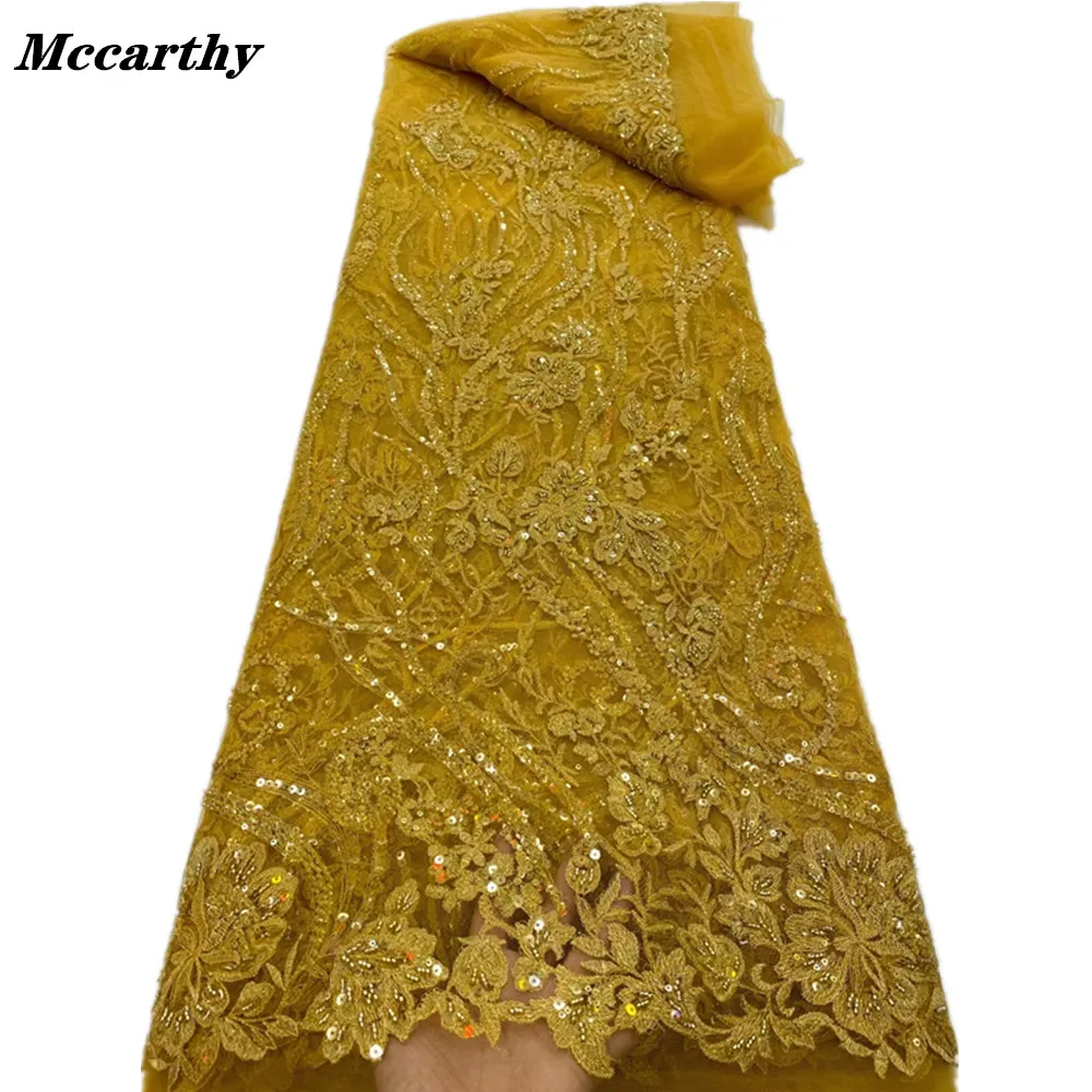 Mccarthy Gold African Dry Lace Fabrics 2021 High Quality Nigerian Lace Fabric With Sequins French Lace Fabric For Party Dress
Mccarthy Gold African Dry Lace Fabrics 2021 High Quality Nigerian Lace Fabric With Sequins French Lace Fabric For Party Dress