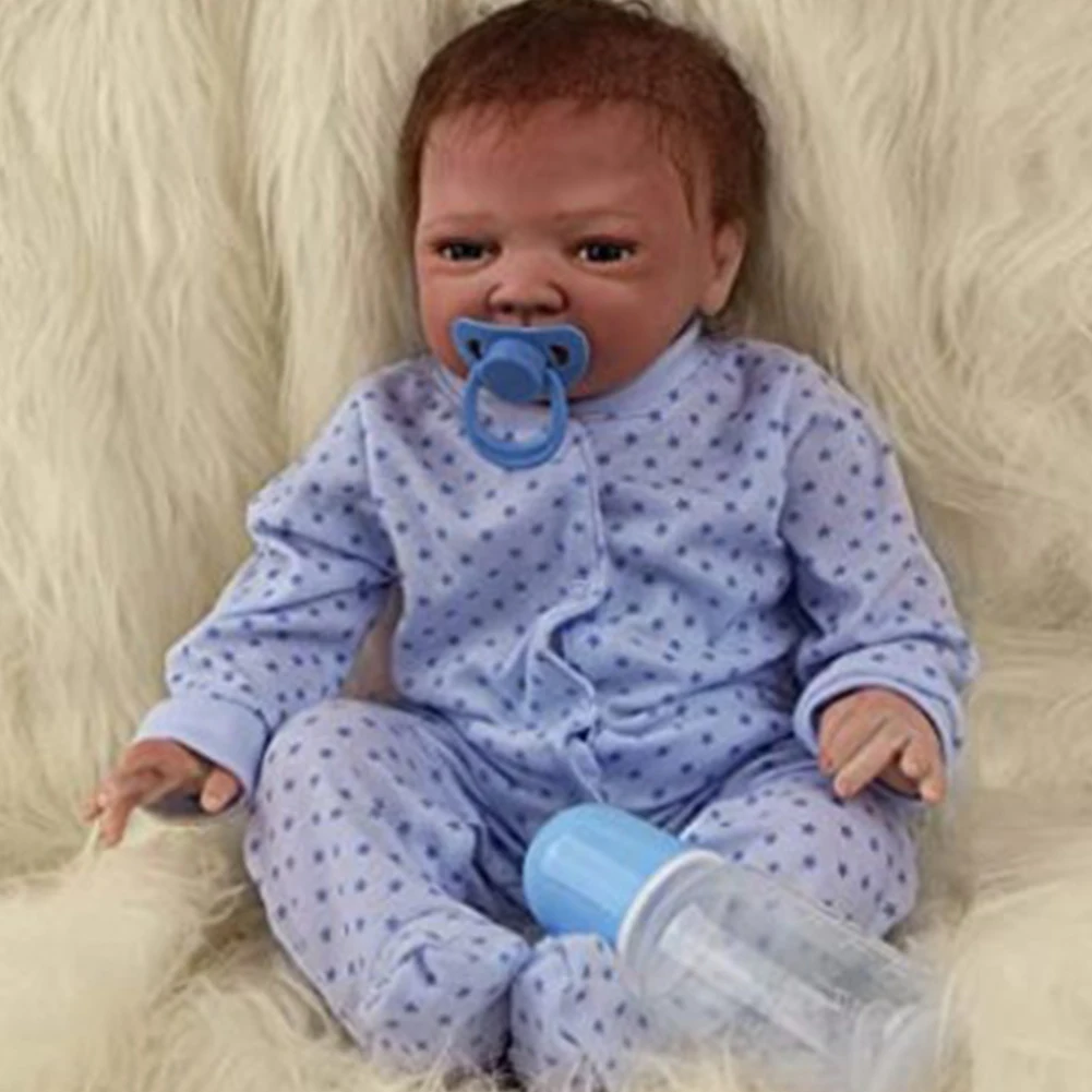 22 Inch 55cm Children Funny Non Toxic With Pacifier Soft Silicone Lifelike Handmade Christmas Gift Newborn Boy Reborn Baby Dolls
22 Inch 55cm Children Funny Non Toxic With Pacifier Soft Silicone Lifelike Handmade Christmas Gift Newborn Boy Reborn Baby Dolls