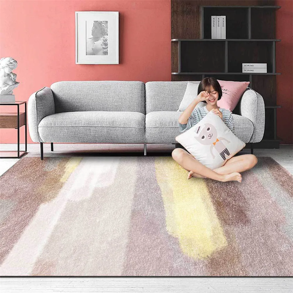Красочный ковер для девочек современный гостиной с принтом коврик ванной