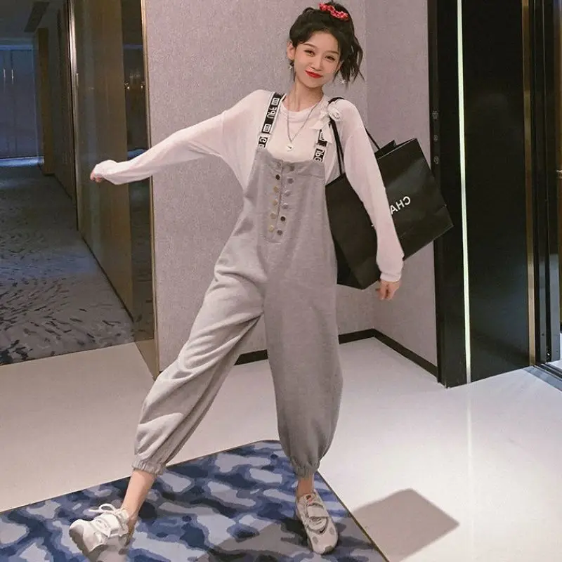Women Tracksuit Pullovers Pants Autumn Female Suit Solid Color Casual Ankle Length Trousers Outfits Ladies Streetwear Suit Y977
Women Tracksuit Pullovers Pants Autumn Female Suit Solid Color Casual Ankle Length Trousers Outfits Ladies Streetwear Suit Y977