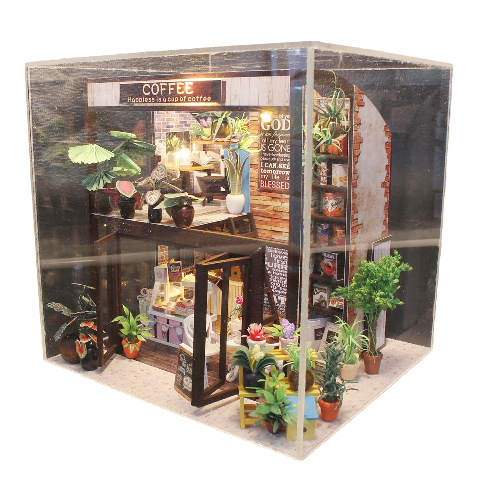 DIY Mini Wooden Dollhouse & Dust Proof Cover Men Women Kids Birthday Gift
DIY Mini Wooden Dollhouse & Dust Proof Cover Men Women Kids Birthday Gift