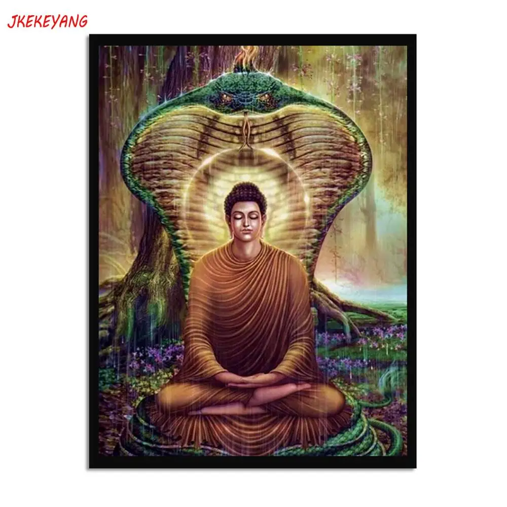 Алмазная картина 5D "сделай сам", квадратные/круглые стразы, вышивка крестом с изображением Будды и кобры, узор для вышивки крестом J2276
Алмазная картина 5D "сделай сам", квадратные/круглые стразы, вышивка крестом с изображением Будды и кобры, узор для вышивки крестом J2276