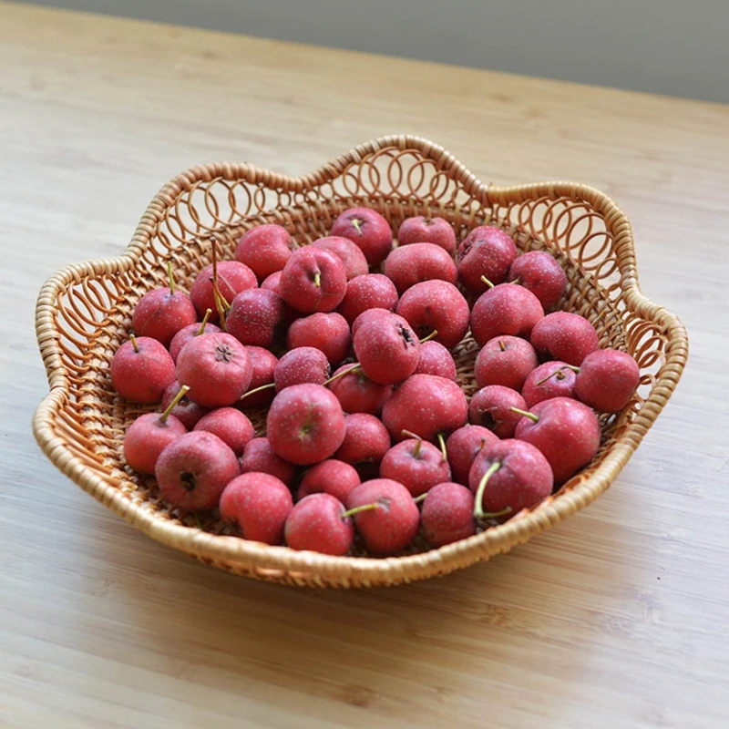 Handmade Woven Rattan Food Serving Display Storage Basket Fruit Candy Cake Bread Keys
Handmade Woven Rattan Food Serving Display Storage Basket Fruit Candy Cake Bread Keys