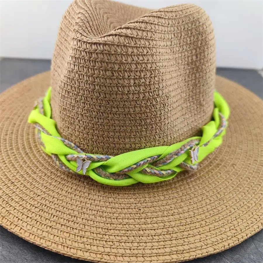 Vintage Butterfly Panama Hat Women Straw Fedora Female Sunhat Ladies Summer Beach Sun Visor Cap Chapeau Jazz Trilby Cap
Vintage Butterfly Panama Hat Women Straw Fedora Female Sunhat Ladies Summer Beach Sun Visor Cap Chapeau Jazz Trilby Cap