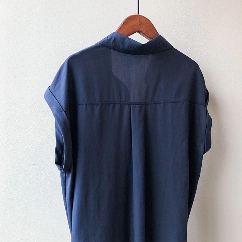 SISPELL Patchwork Pocket Shirts For Female Lapel Collar Sleeveless High Waist Lace Up Solid Color Women's Shirt Casual 2021
SISPELL Patchwork Pocket Shirts For Female Lapel Collar Sleeveless High Waist Lace Up Solid Color Women's Shirt Casual 2021