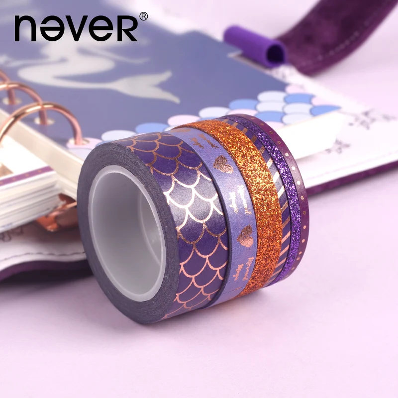 Never Mermaid Series Decorative Washi Tape Set Journal and Notebooks Diy Masking Tapes Christmas Decoration Accessories Supplies
Never Mermaid Series Decorative Washi Tape Set Journal and Notebooks Diy Masking Tapes Christmas Decoration Accessories Supplies