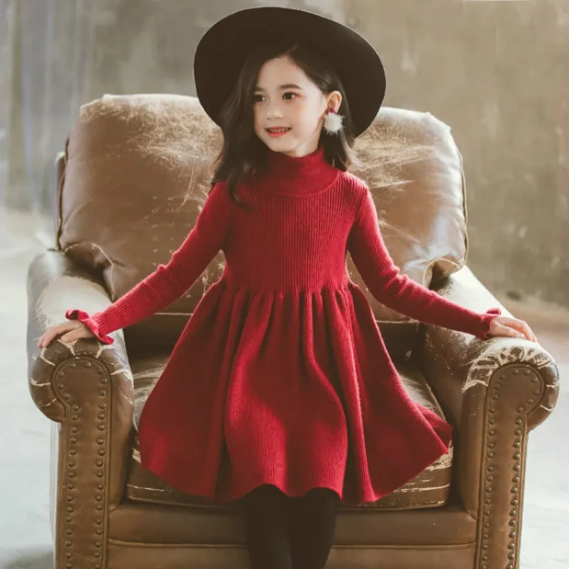 New 2019 Plus Velvet Thicken Girls Dresses High Collar Baby Girls Winter Dresses Fashion Kids Sweater Dresses for Girls, #8203
New 2019 Plus Velvet Thicken Girls Dresses High Collar Baby Girls Winter Dresses Fashion Kids Sweater Dresses for Girls, #8203