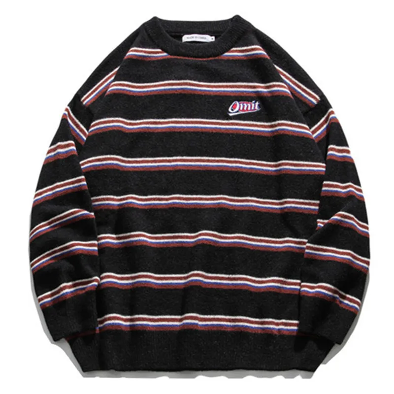 ICPANS Thin Cotton Knitted Mens Pullovers Striped O Neck Loose Streetwear Hip Hop Casual Long Sleeve Knitwear Sweater Men Tops
ICPANS Thin Cotton Knitted Mens Pullovers Striped O Neck Loose Streetwear Hip Hop Casual Long Sleeve Knitwear Sweater Men Tops