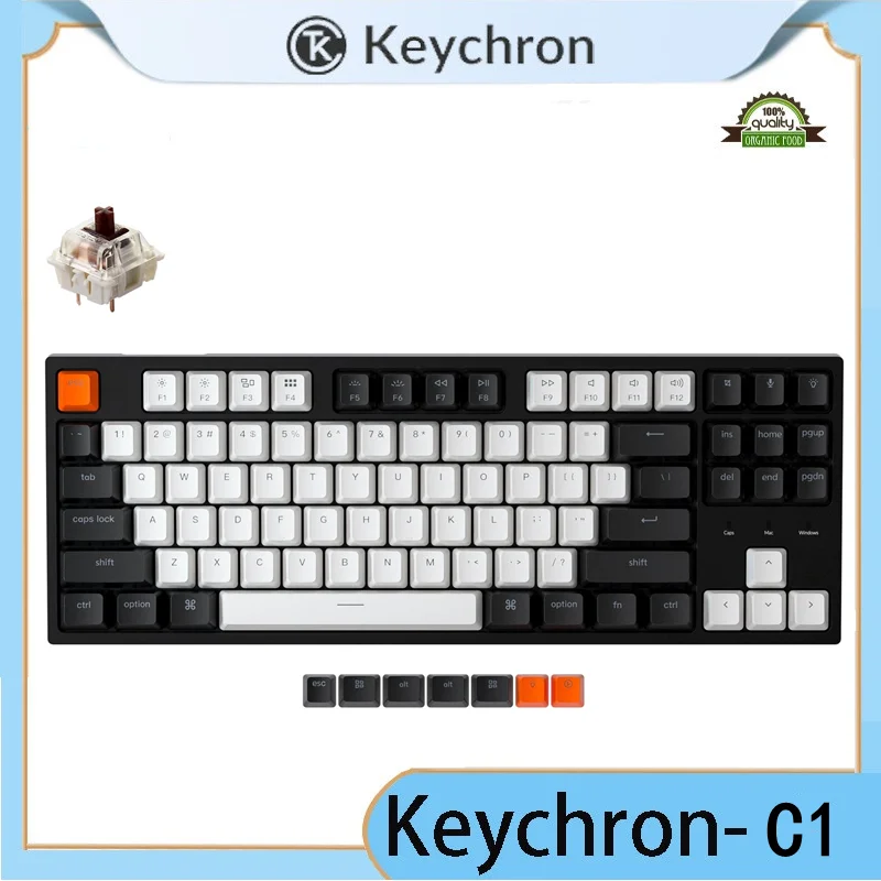 Оригинальная Проводная Механическая клавиатура Keychron C1 H, Tenkeyless87 клавиш с RGB подсветкой, переключатель Gateron с горячей заменой для Windows Mac
Оригинальная Проводная Механическая клавиатура Keychron C1 H, Tenkeyless87 клавиш с RGB подсветкой, переключатель Gateron с горячей заменой для Windows Mac