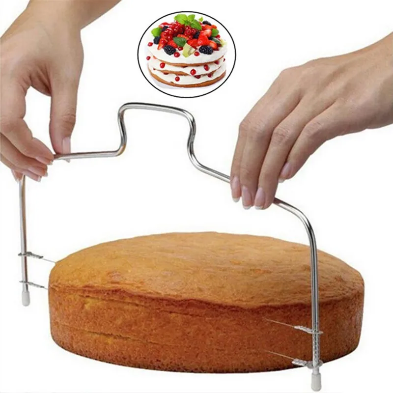 1Pc Adjustable Wire Cake Slicer Leveler Pizza Dough Cake Layering Cutter Slice Trimmer Kitchen Gadget Baking Tools
1Pc Adjustable Wire Cake Slicer Leveler Pizza Dough Cake Layering Cutter Slice Trimmer Kitchen Gadget Baking Tools