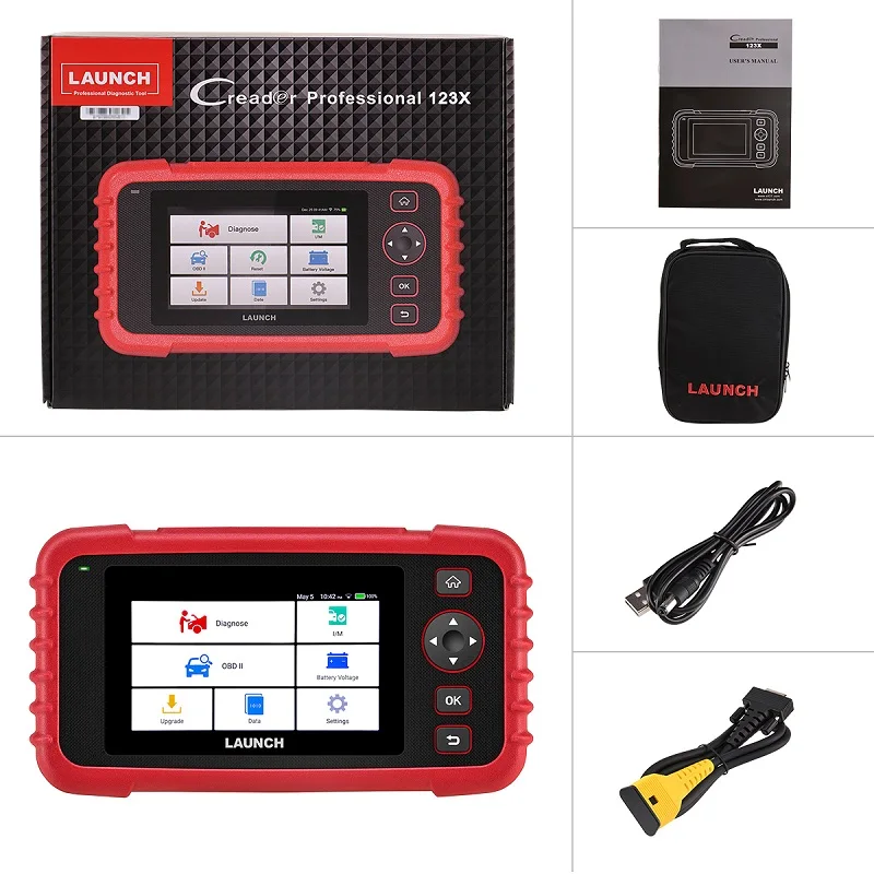 Launch X431 CRP123X OBD2 Car Scanner Automotive Diagnostic Tool Four System Engine/Transmission/ABS/SRS Scanner
Launch X431 CRP123X OBD2 Car Scanner Automotive Diagnostic Tool Four System Engine/Transmission/ABS/SRS Scanner
